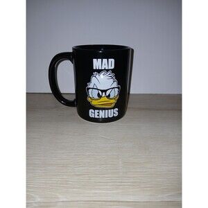 Donald Duck Mad Genius Coffee Tea Cup Raised Face Disney Parks Double Sided